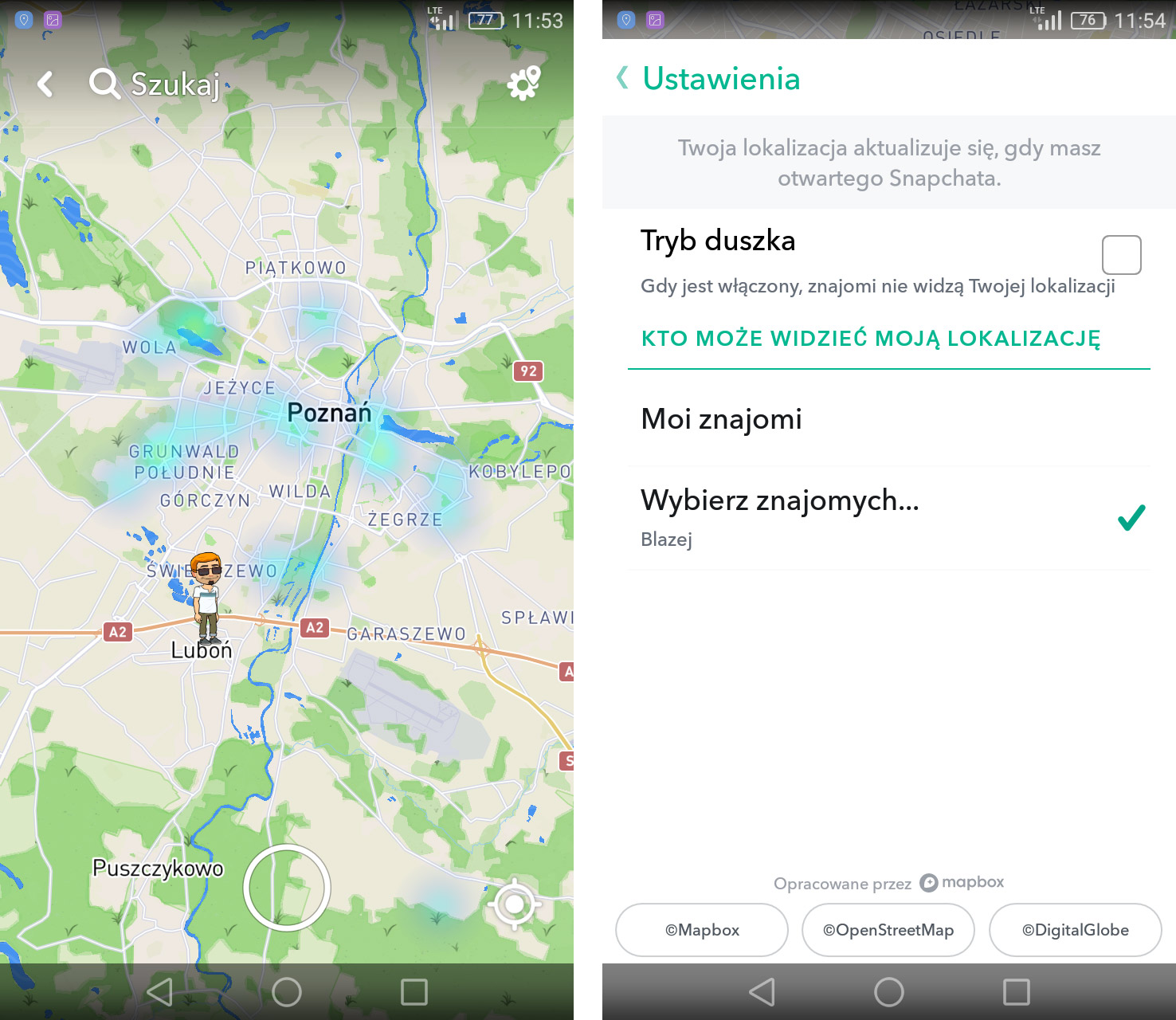 Kto widzi moją lokalizację na Snapchacie?