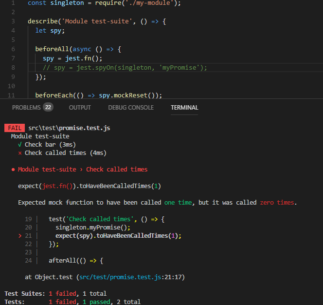 What is a Jest spy function called?