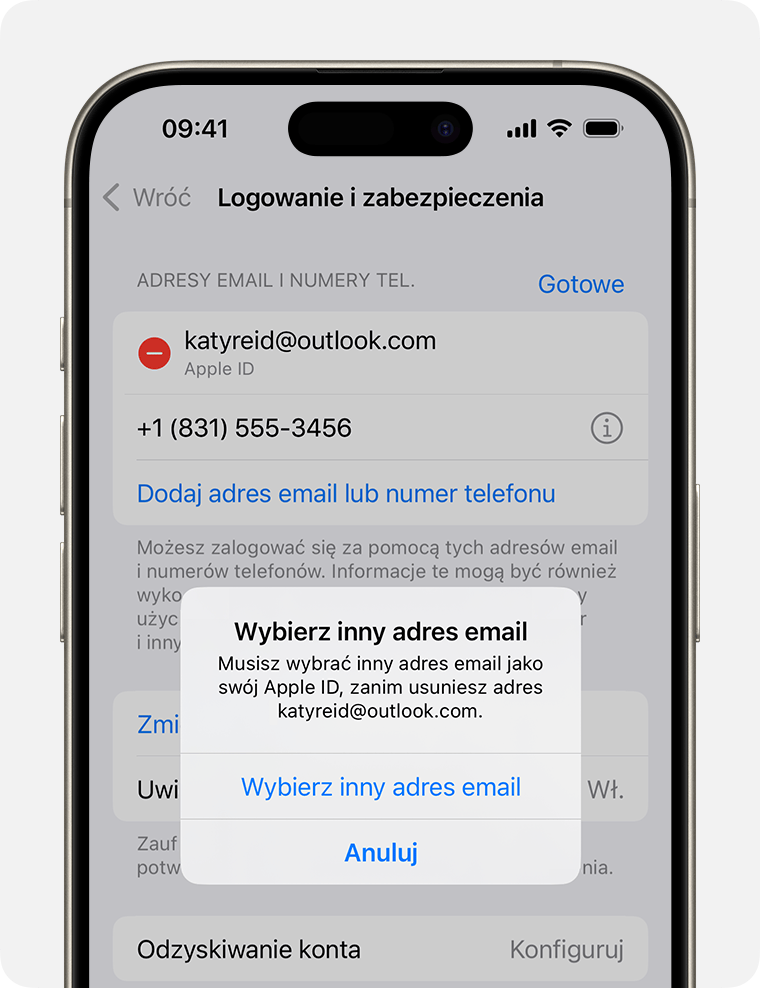 Czy da się zmienić email w Apple ID?