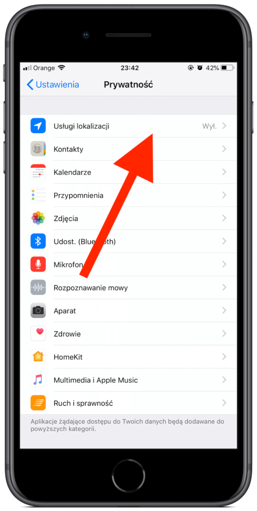 Czy można wylaczyc lokalizację iPhone?
