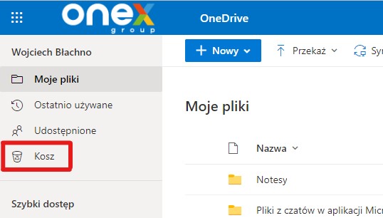 Czy OneDrive ma Kosz?