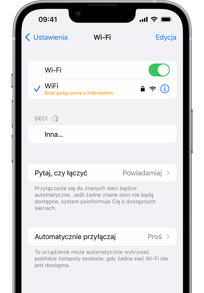 Dlaczego nie mogę połączyć się z siecią Wi-Fi?