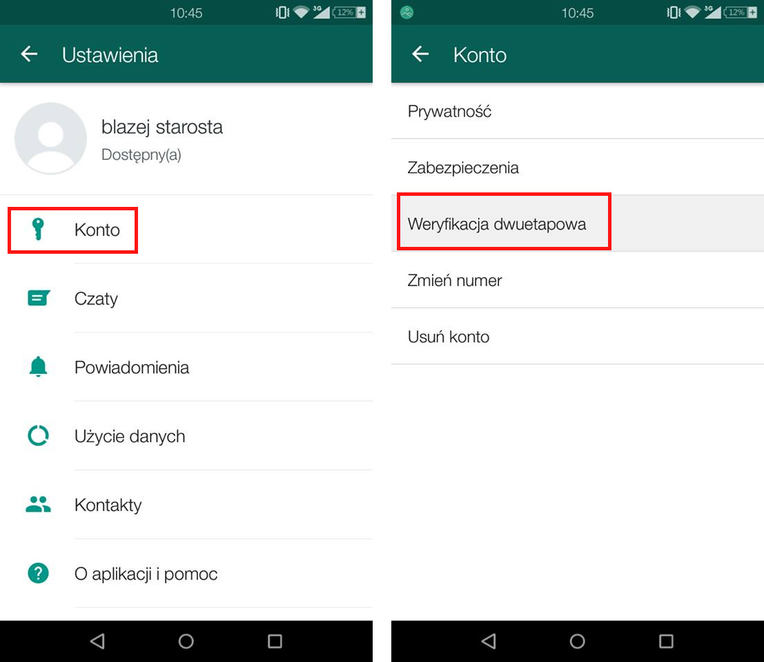 Gdzie jest numer WhatsApp?