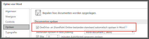 Hoe bestanden niet automatisch opslaan in OneDrive?