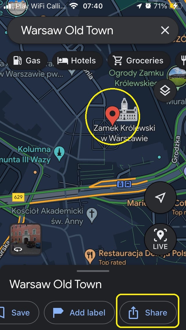 Jak korzystać z pinezki?