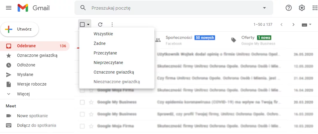 Jak odświeżyć e maila?