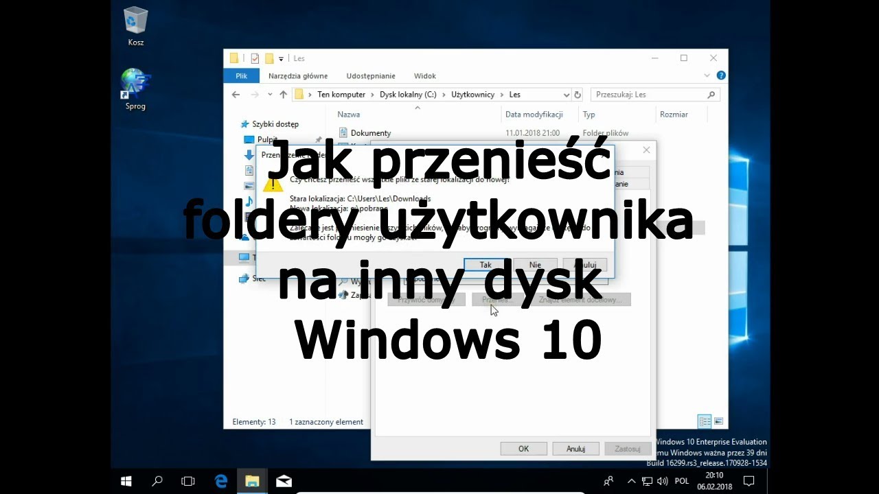 Jak przenieść wszystko na inny dysk?
