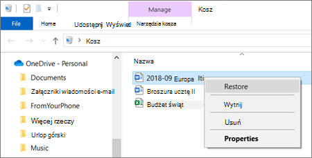 Jak przywrócić pliki na pulpit z OneDrive?