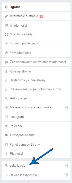 Jak ustawić lokalizację na facebooku?