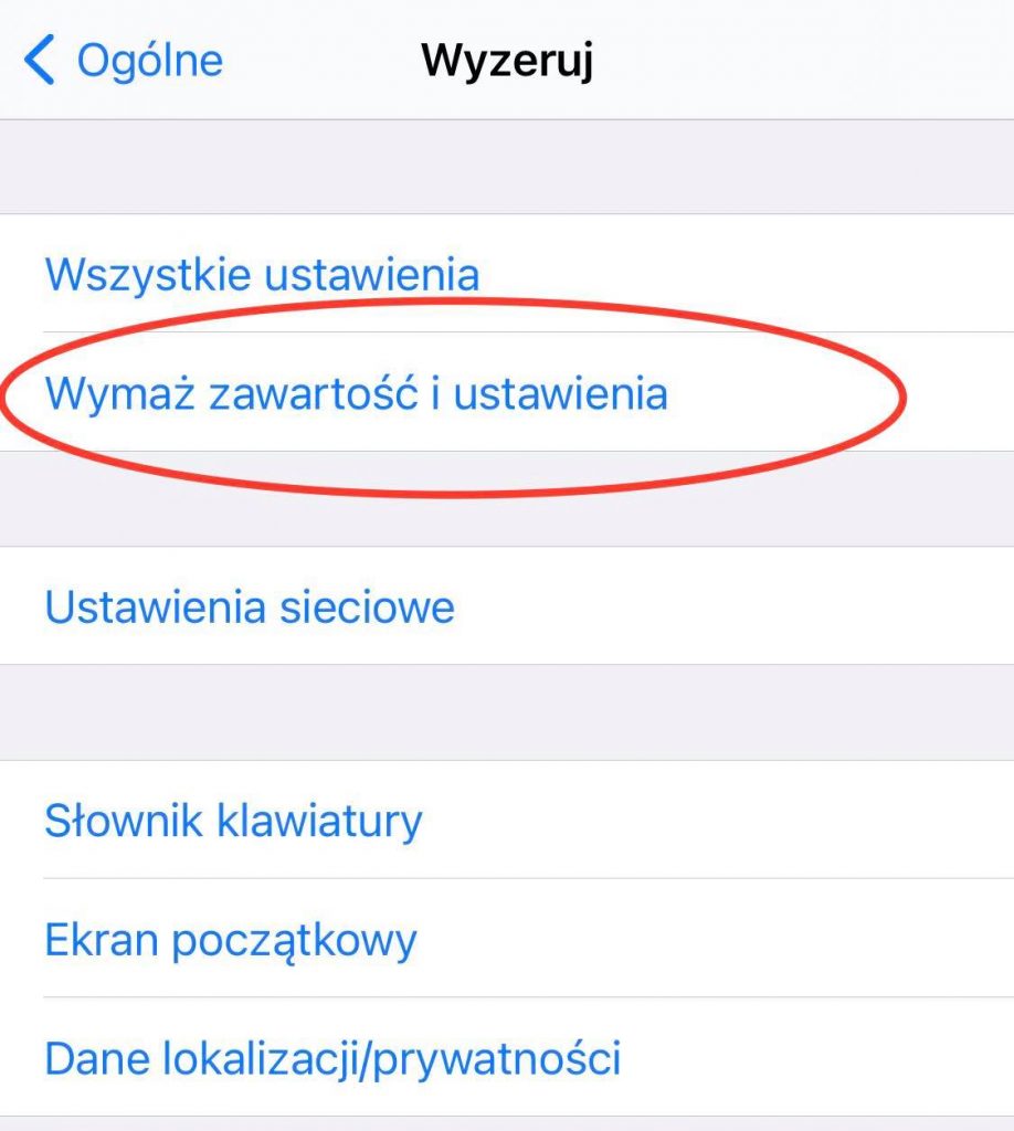 Jak wyczyścić iPhone do ustawień fabrycznych?