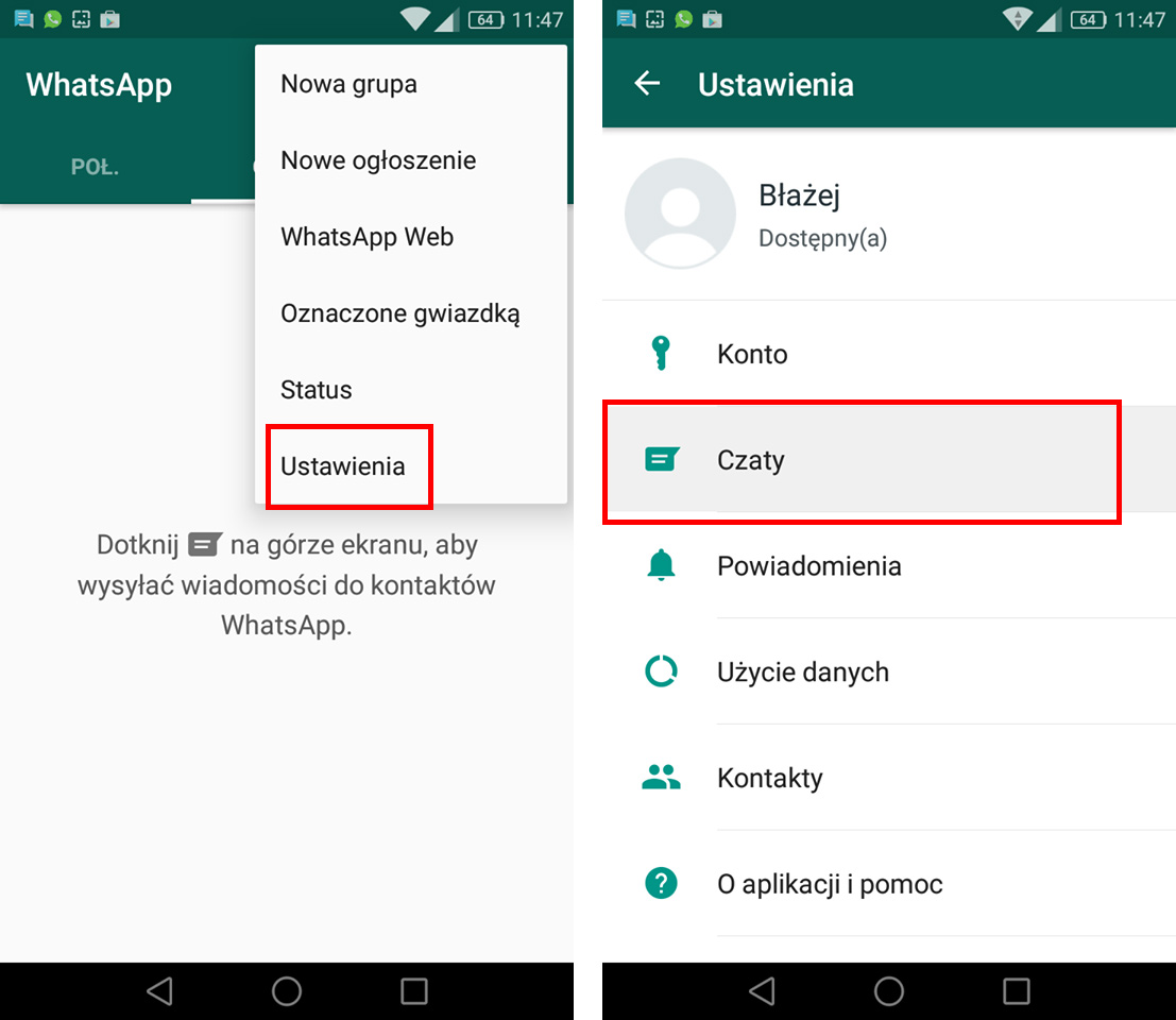 Jak wysłać wiadomość na WhatsApp na nowy numer?
