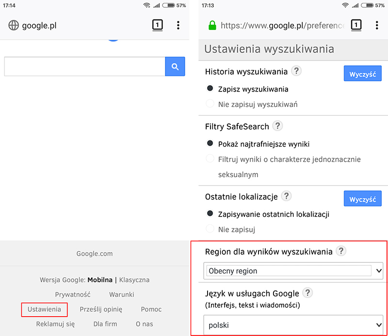 Jak zmienić konto Google na inny kraj?