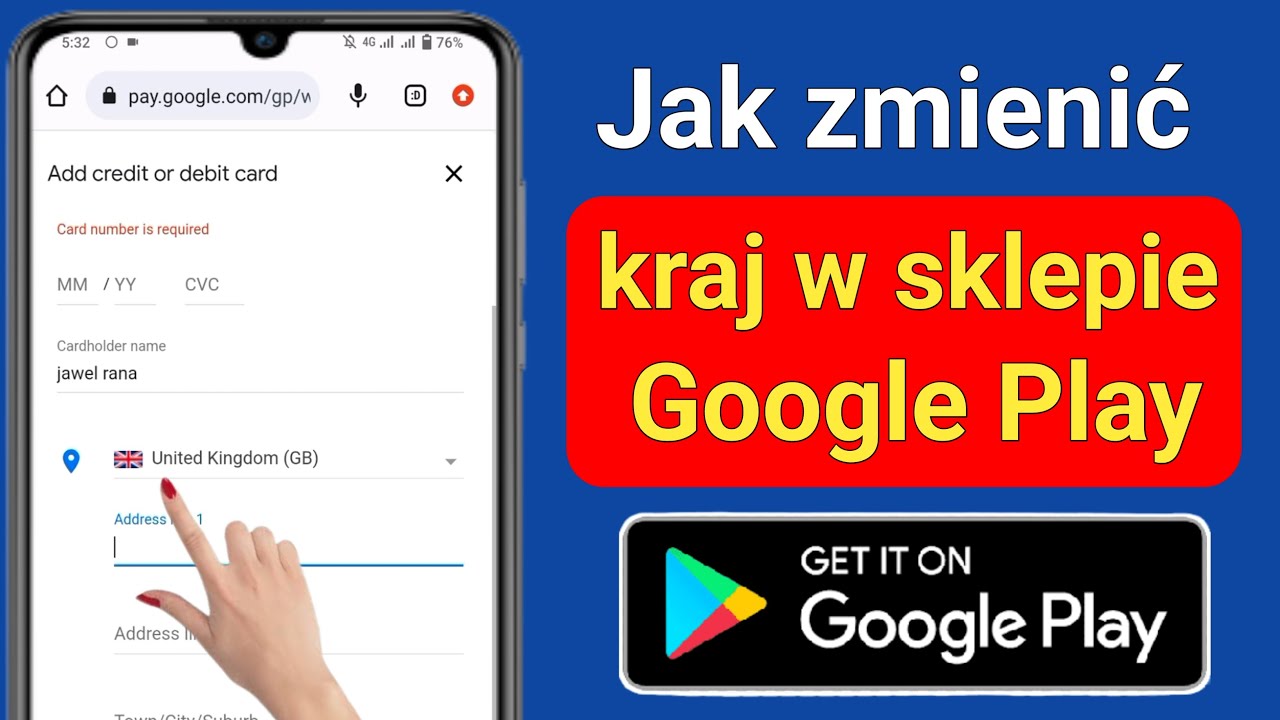Jak zmienić kraj internet?