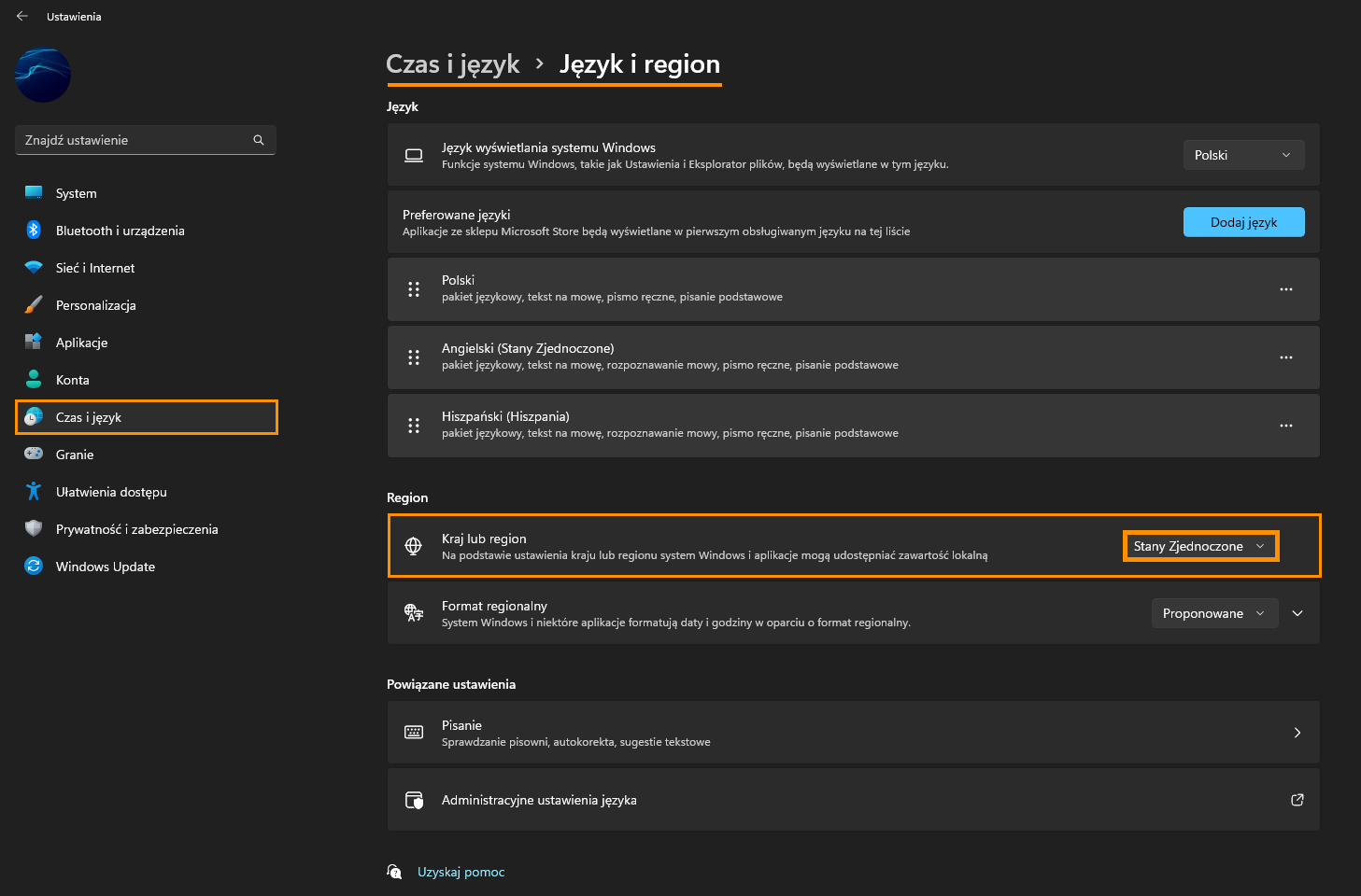 Jak zmienić region na PC?
