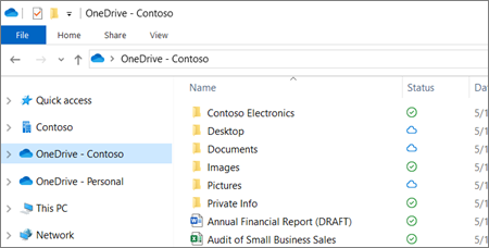 Które foldery synchronizuje Onedrive?