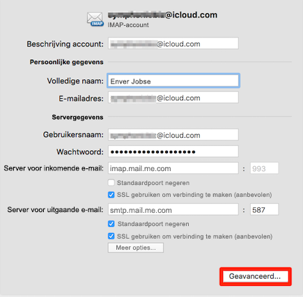 Waar kan ik mijn IMAP vinden?