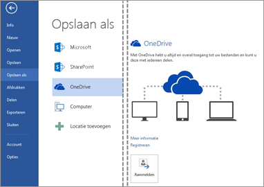 Waar slaat OneDrive bestanden op?