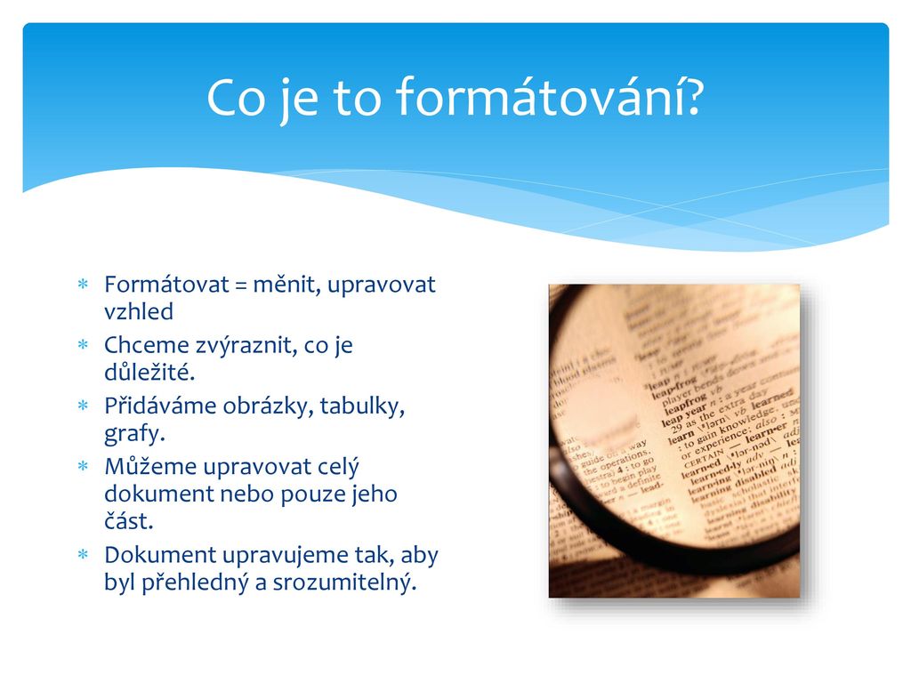 Co je to Formátovat?