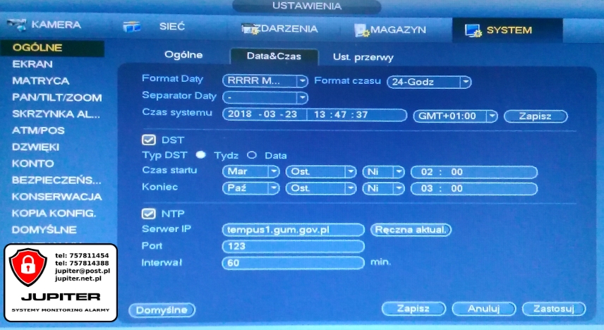 Co to jest DST w kamerze?