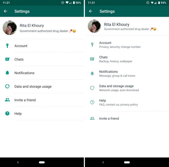 Gdzie są ustawienia na WhatsApp?