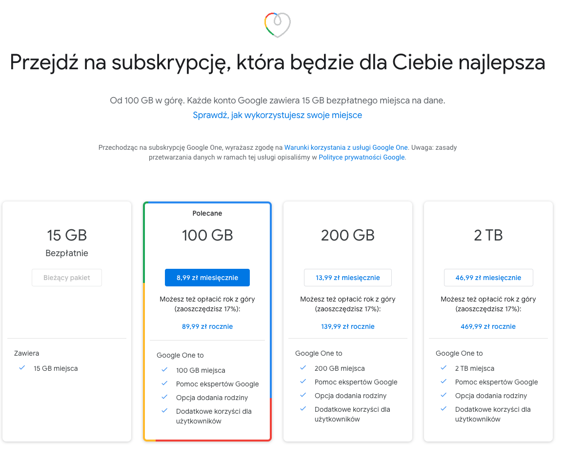 Ile mam miejsca w Gmail?