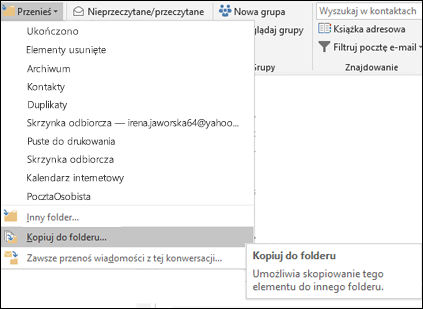 Jak przenieść plik do innego folderu?