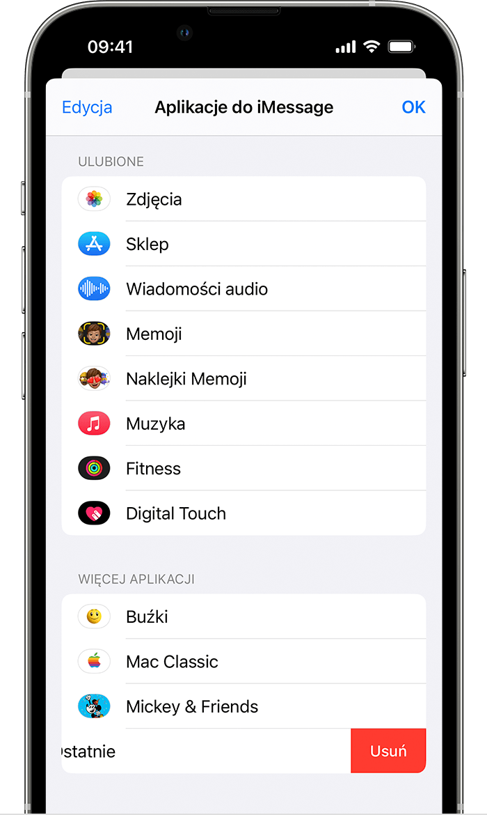 Jak usunac aplikację iMessage?