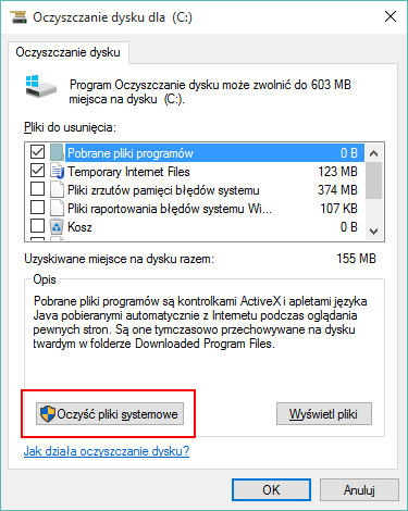 Jak usunąć stare pliki systemowe?