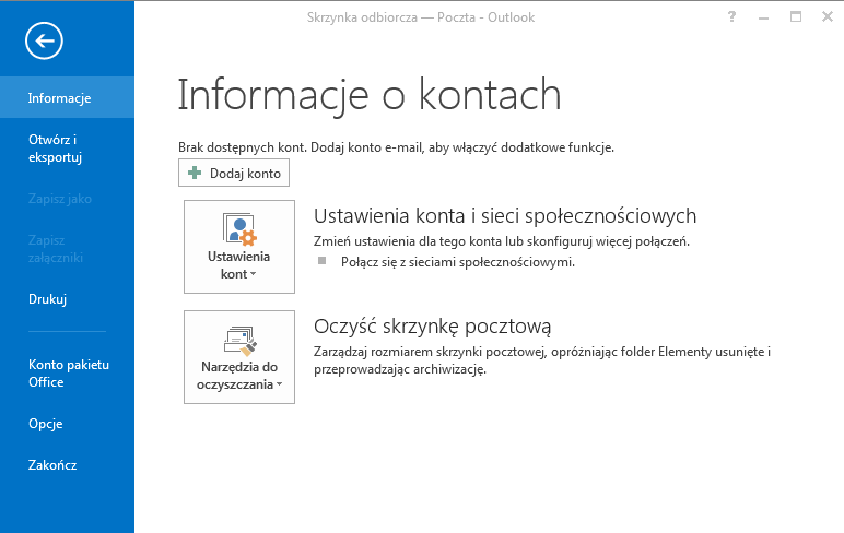 Jak włączyć synchronizację poczty?