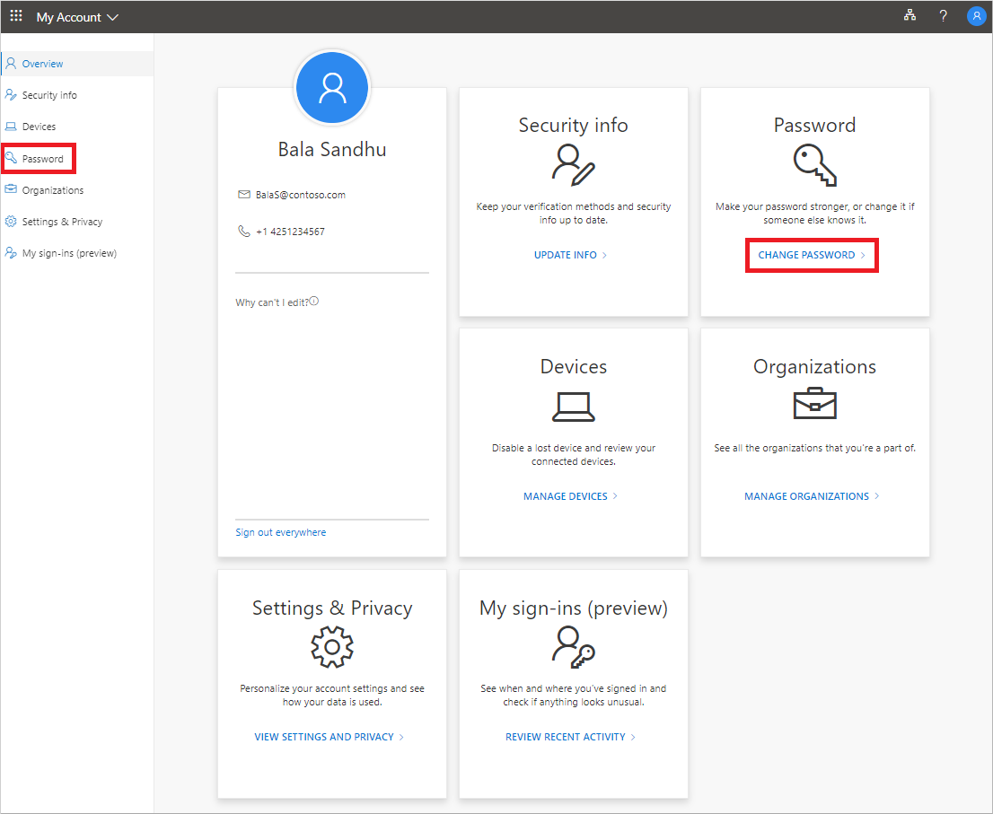 Jak zmienić hasło w OneDrive?