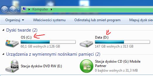 Jak zobaczyc co mam na dysku?