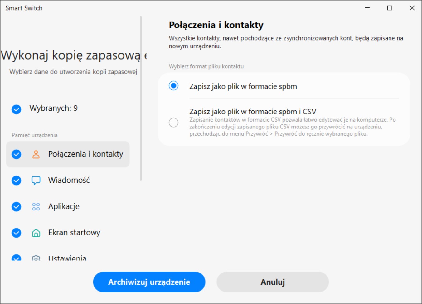Jak zrobić kopię zapasową Samsung?