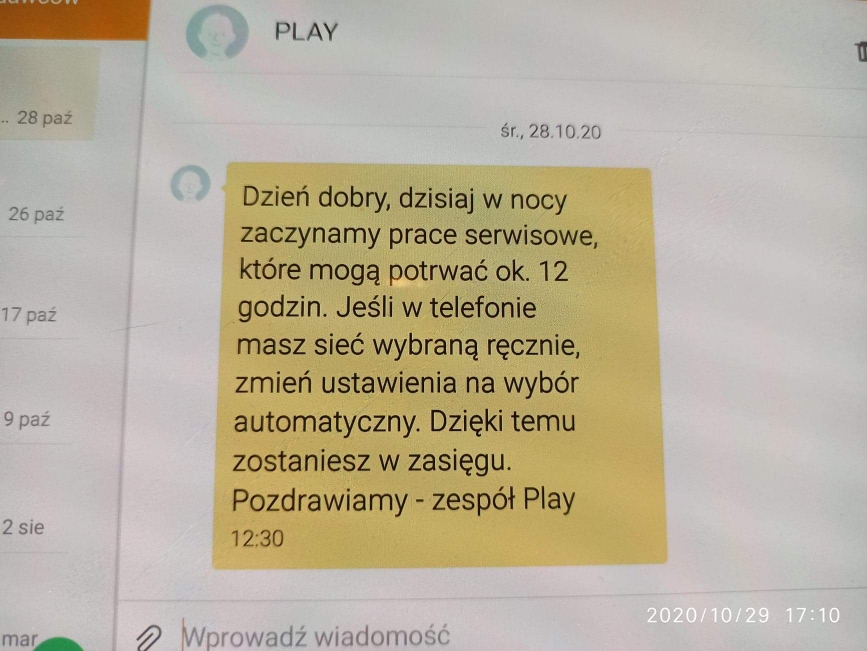 Dlaczego nie dostaję SMS od jednej osoby?