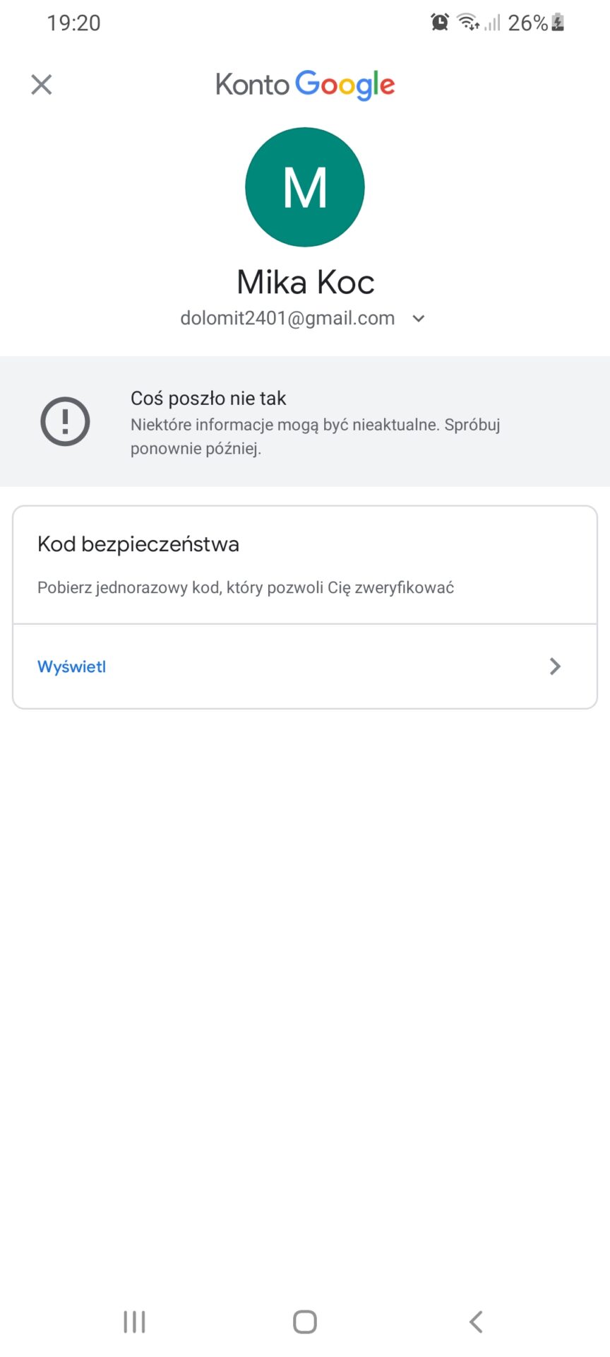Dlaczego nie mogę zalogować się do Google Play?