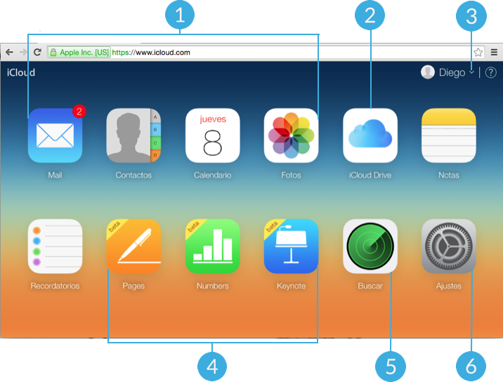 ¿Cómo se llama la nube de un iPhone?