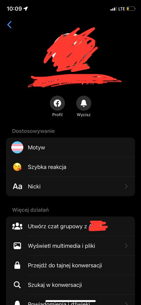 Czemu nie mam galerii w Messengerze?