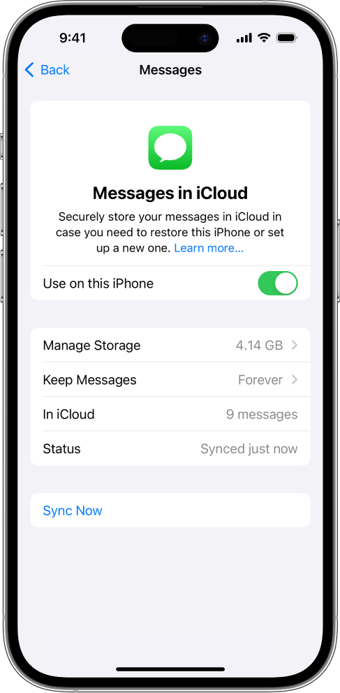 Czy iCloud przechowuje smsy?