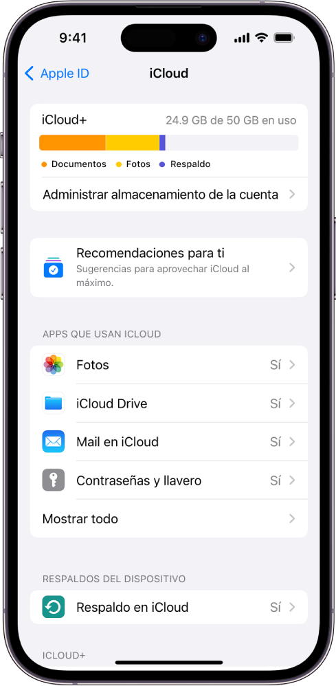 ¿Dónde está la nube de mi iPhone?