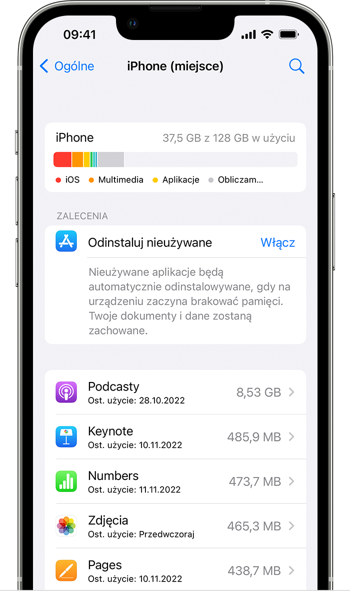 Ile mam miejsca w iCloud?