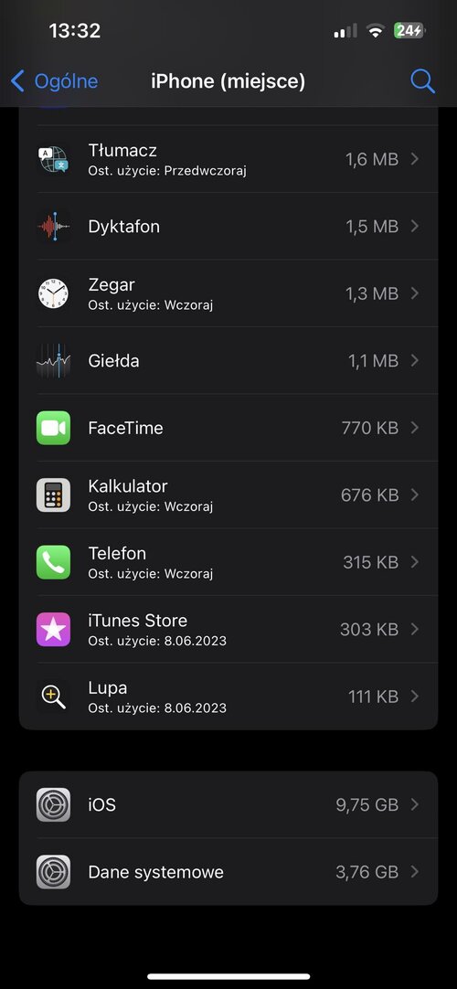 Ile zajmuje iOS 17?
