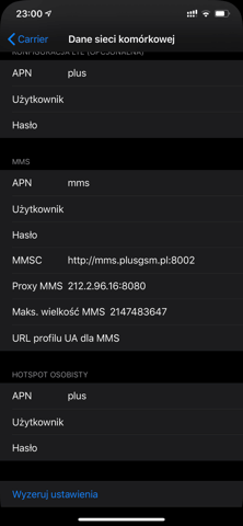Jak dostać SMS konfiguracyjny plus?