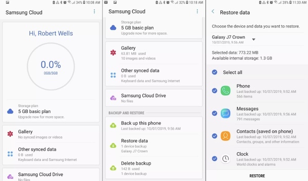 Jak odczytać dane z Samsung Cloud?