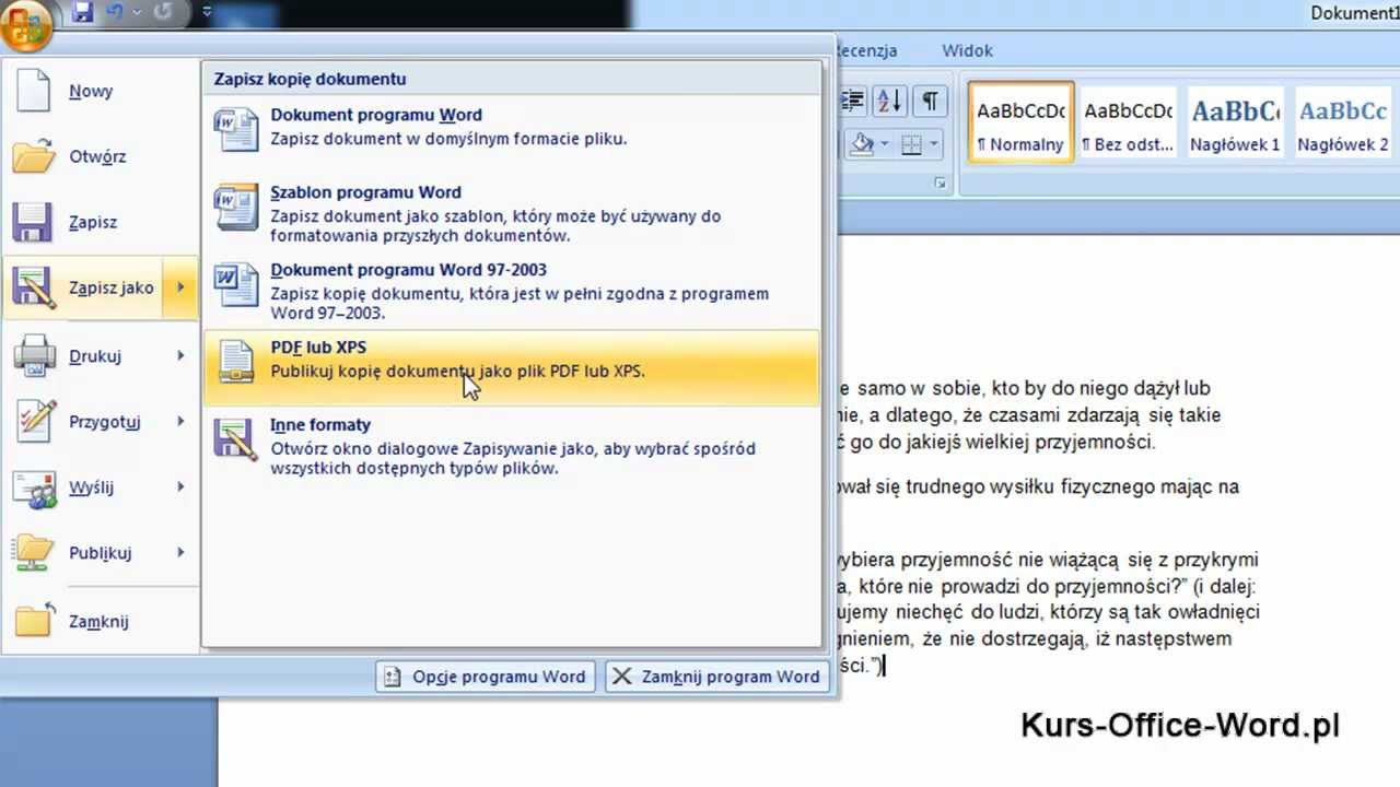 Jak pobrać plik PDF?