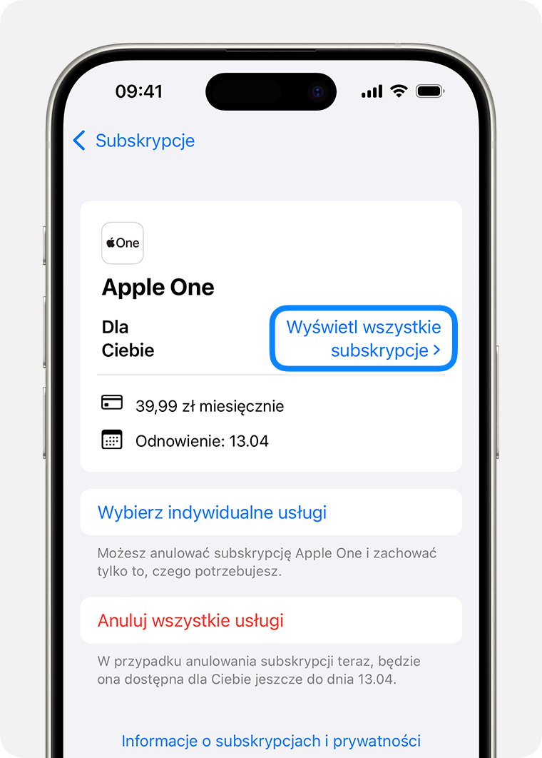 Jak sprawdzić subskrypcję na iphone?