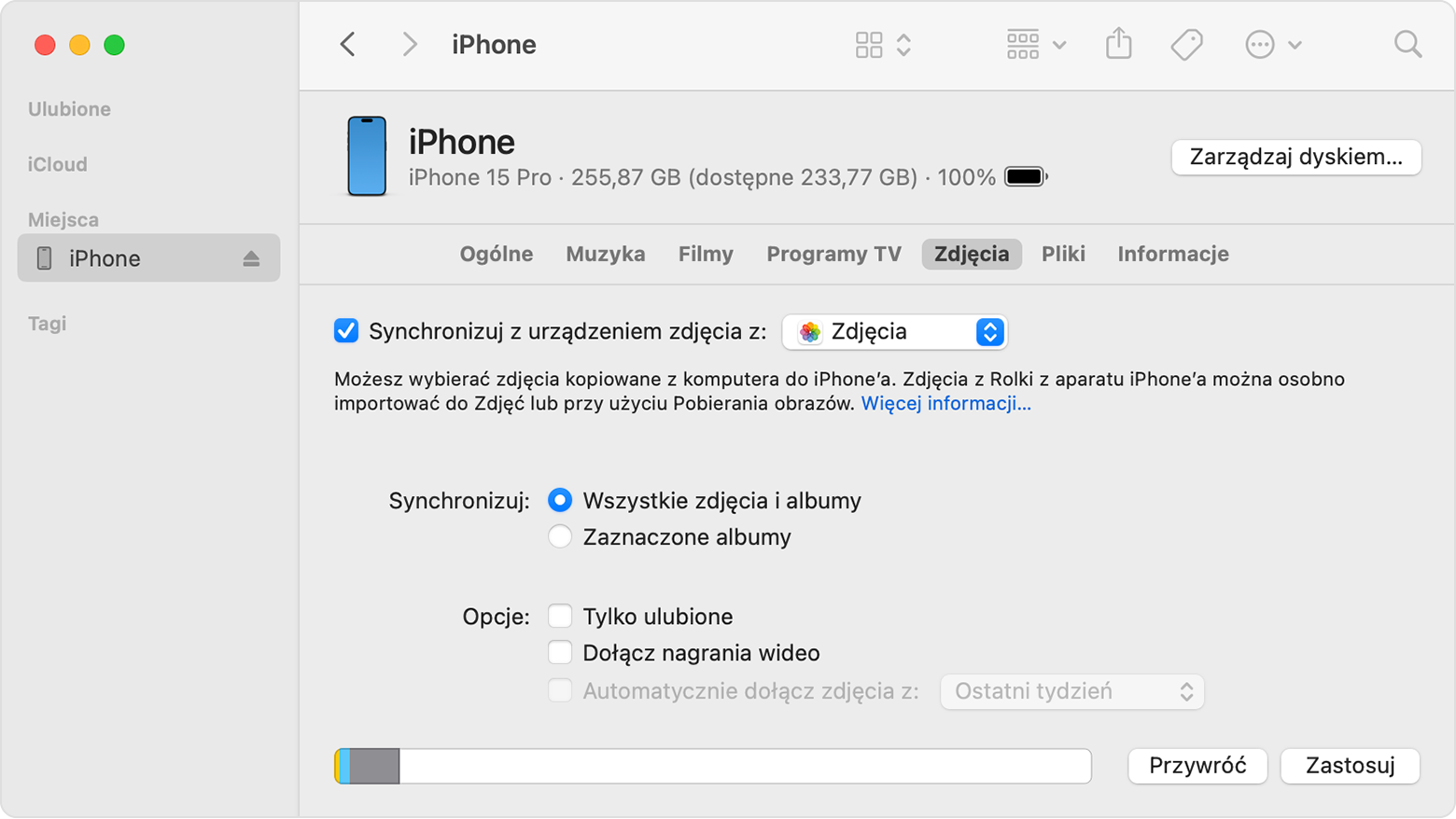 Jak wyłączyć synchronizację zdjęć iCloud?
