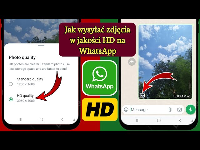 Jak zrobić zdjęcie na Whatsappa i wysłać?