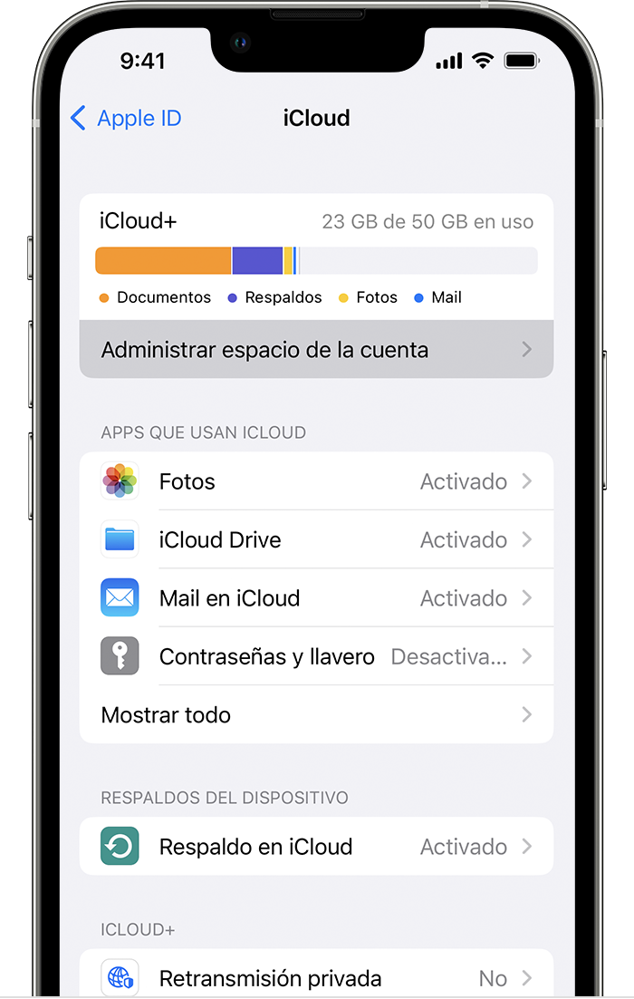 ¿Qué es lo que se guarda en iCloud?