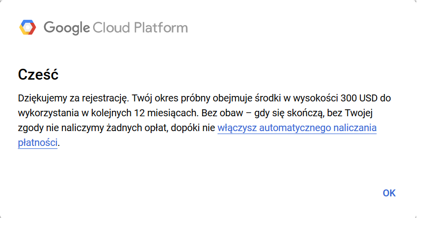 Co się stanie, gdy zakończy się bezpłatny okres próbny Google Cloud?