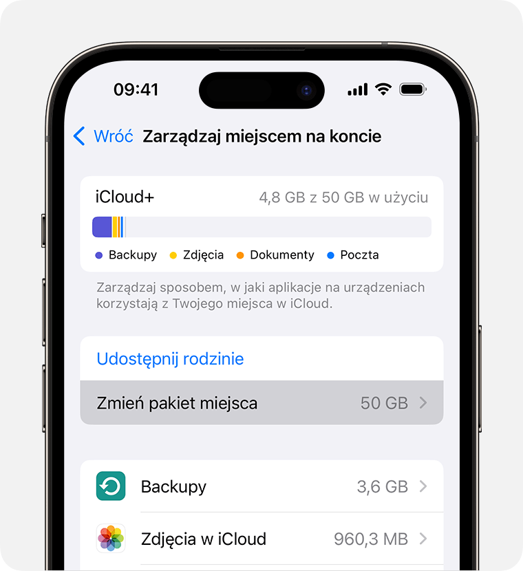Ile jest darmowego miejsca w iCloud?