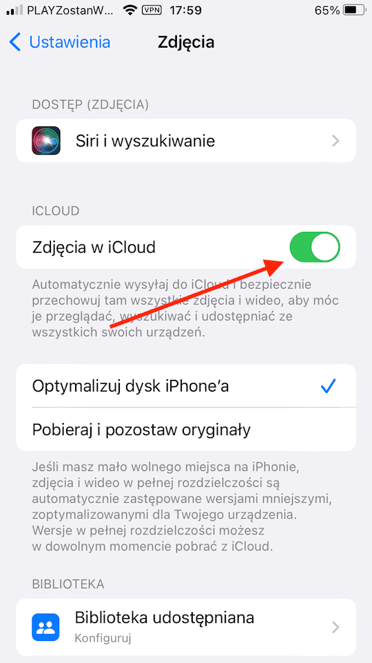 Ile trwa przenoszenie zdjec do iCloud?